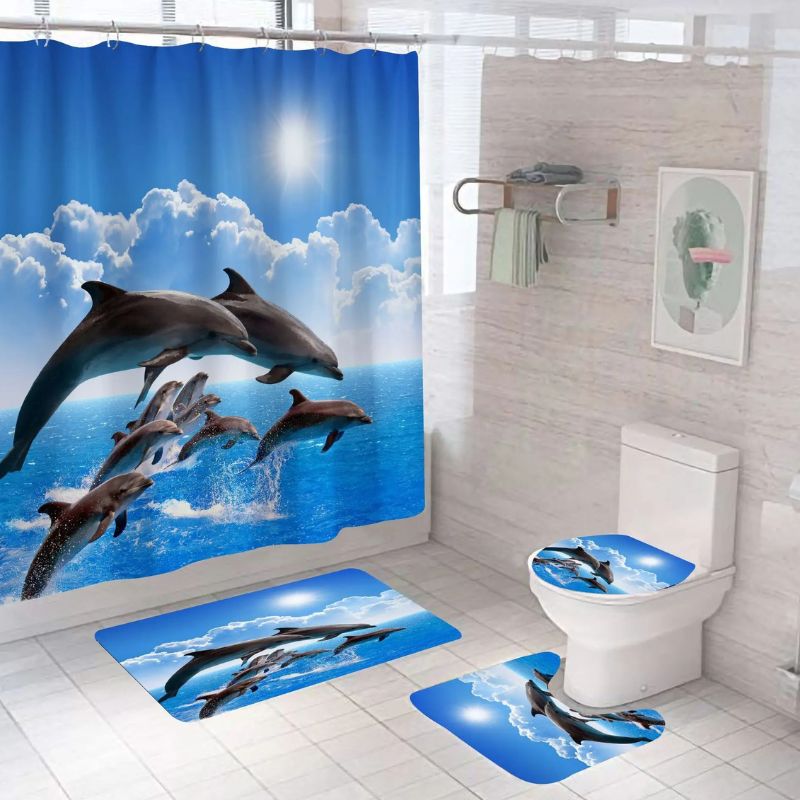 Rideaux et Tapis "Le Royaume des Dauphins"