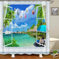 Rideau "Aqua Plage tropicale"