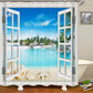 Rideau "Aqua Plage tropicale"