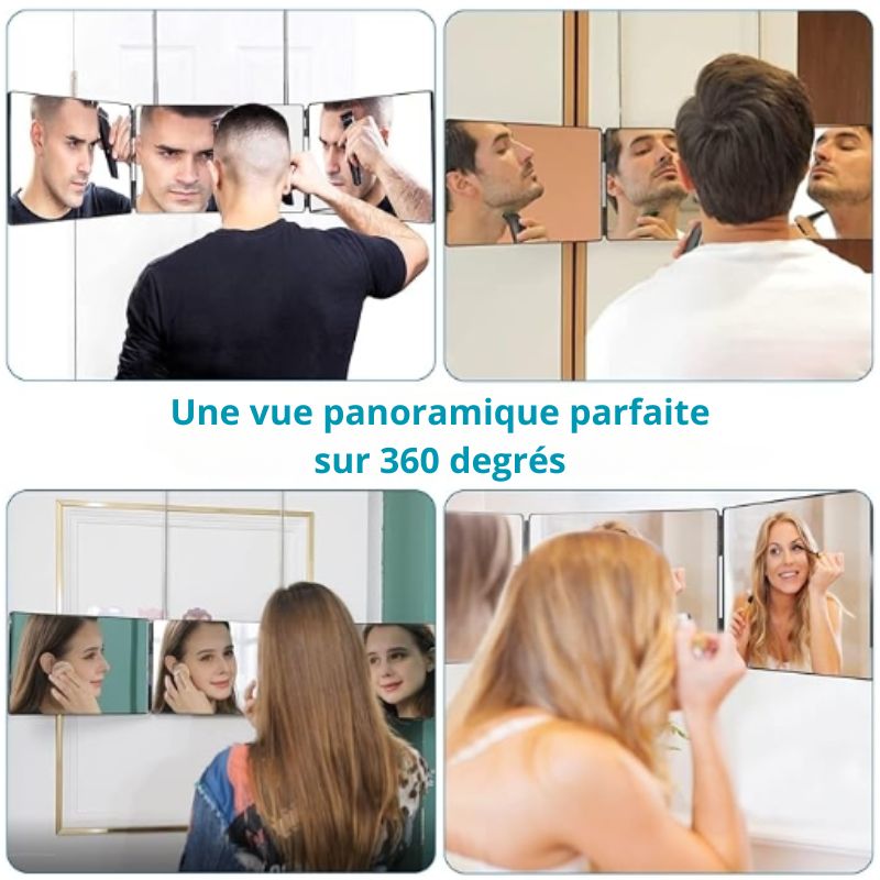 Miroir Panorama de Luxe | 3 volets